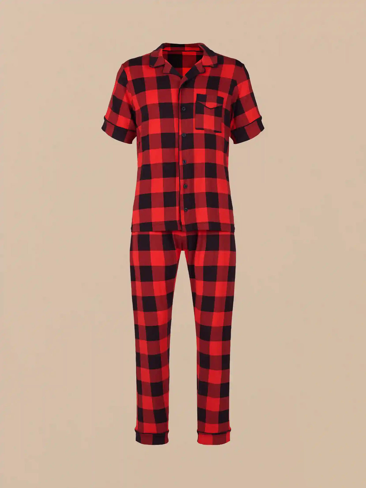 UltraModal™ Short Sleeve Pant PJ Set - Men's | Buffalo Plaid
