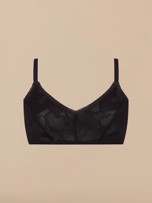 All Over Lace Demi Bralette - New | Black Hearts