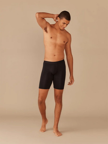 UltraModal™ Core Ball Caddy™ Long Boxer Brief w/ Fly | Black