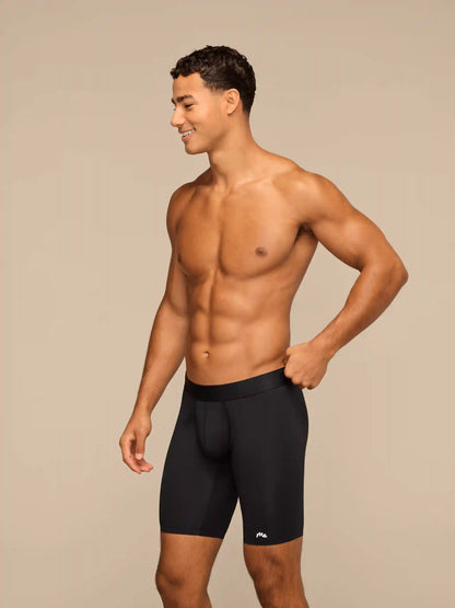 Breathe Long Boxer Brief w/ Fly | Black